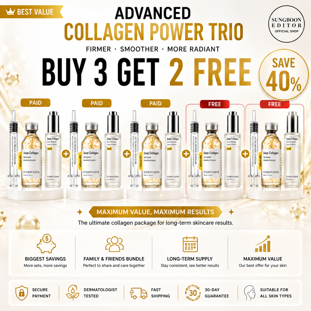 Deep Collagen Power Trio Set