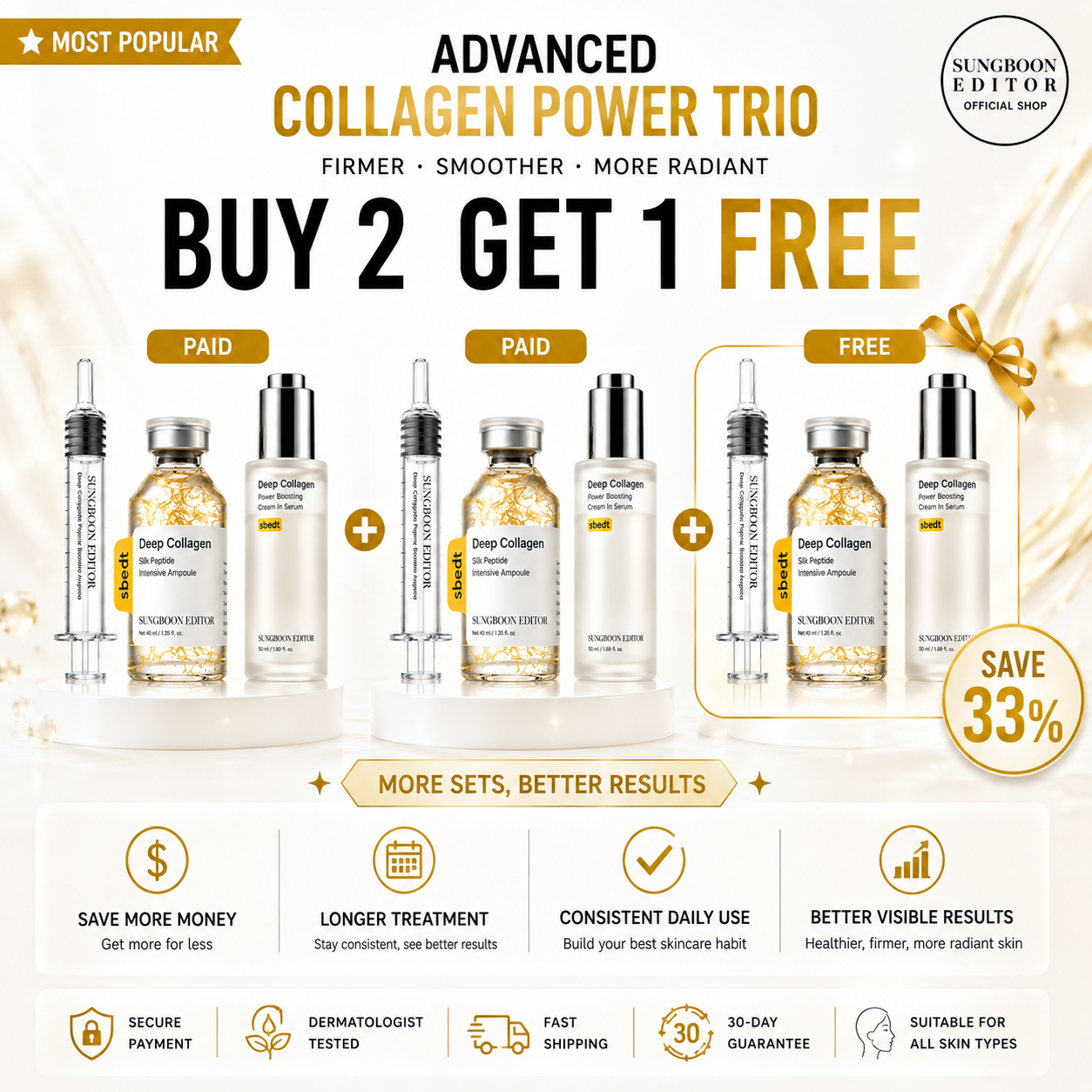 Deep Collagen Power Trio Set